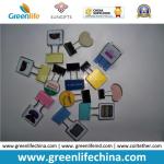 Fashionable Round Plastic Logo Sheet Office Promotional Binder Clips