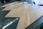 Natural Oak Chevron Engineered Flooring 530x70x10/4MM, AB grade, Brushed, UV