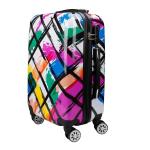Customized Logo 0.8mm ODM 190D 4wheel Cabin Luggage