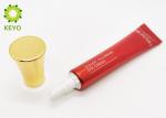 20g Plastic Material Cosmetic Cream Tube With Golden Color Screw Cap