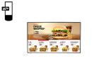CCC 32" 500nits Hanging Lcd Display Solution IP55 For Restaurant
