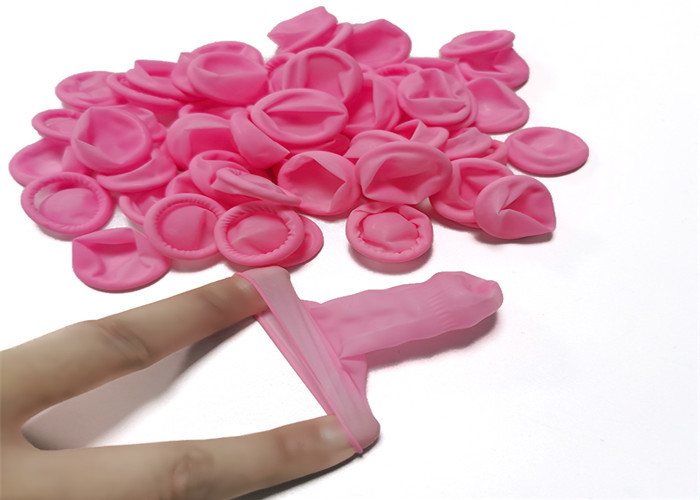 Anti Slip Safety Latex ESD Cleanroom Finger Cots Good Elasticity