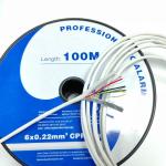 Europe Market 4x0.22 6x0.22 CPR Cca Eca PVC Jacket Al/Foil Shield Alarm/Security
