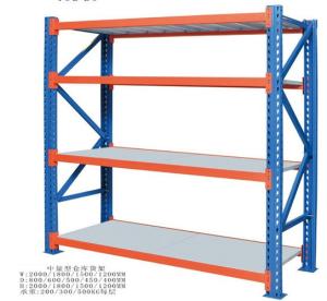 China Custom Fitted Warehouse Storage Racks , Medium Duty Steel Pallet Rack Shelving factory