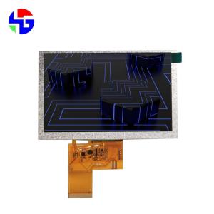 China 300cd/m2 5.0 Inch TN LCD Display RGB 6 O' Clock 800x480 Pixels factory