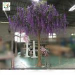 UVG WIS011 4 meters purple fake trees with silk wisteria flowers for party
