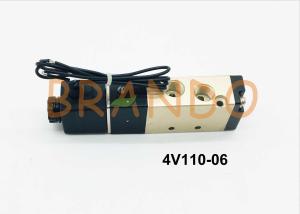 China 4V110-06 5 Way 2 Position Solenoid Valve Internally Pilot Actuated Wiring Form factory