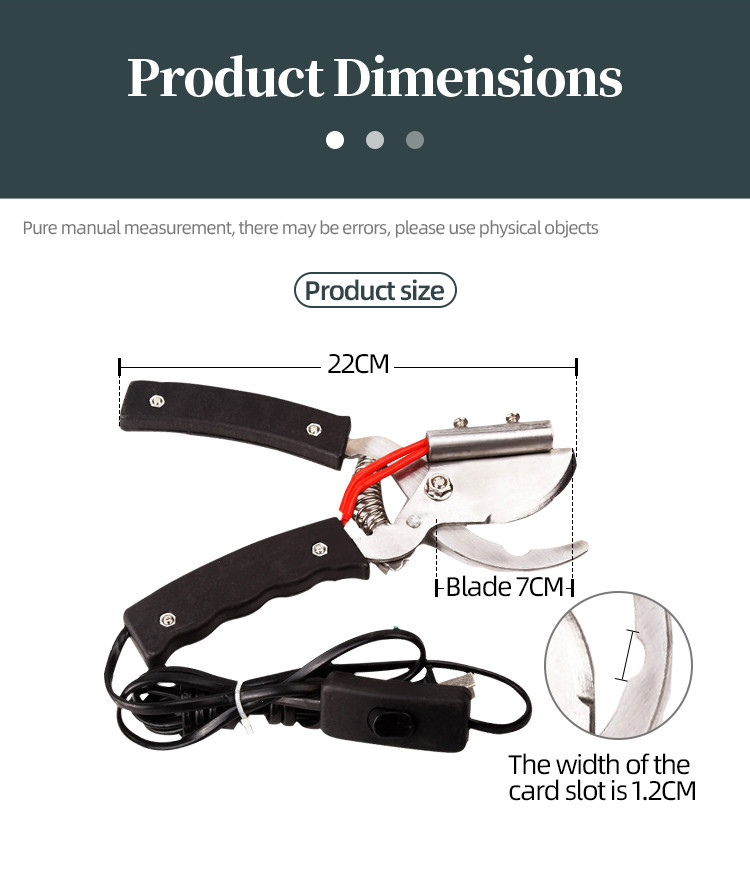 Pig Farming Electric Tail Cutter Stainless Steel