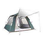 Large Square 8 Person Camping Tent 190T Polyester Automatic Family Tent 4.5kg