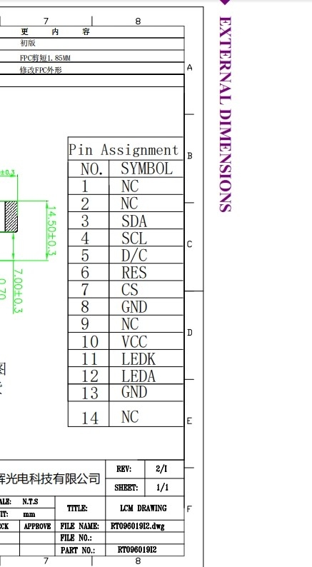 IPS TFT LCD Display 0.96 Inch Lcd Screen 80*160 Blood Oxygen LCD Screen Color Screen Module