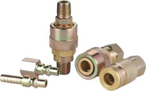 China 1/4&quot; Steel Pneumatic Quick Release Couplings For ARO 210 Interchange Carbon Steel factory