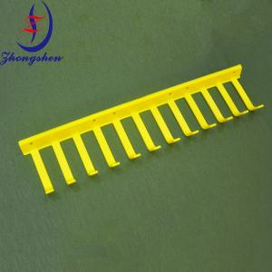 China ABS Yellow Egg Collection Claw 33CM For Battery Layer Chicken Cage factory