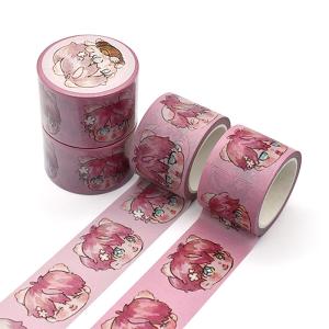 China Water Activated Adhesive Acid Free Printed Washi Tape For Scrapbook Decoration factory