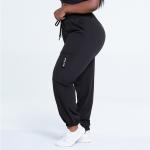 Richee Plus Size Sports Pants Womens Black Running Pants With Pockets