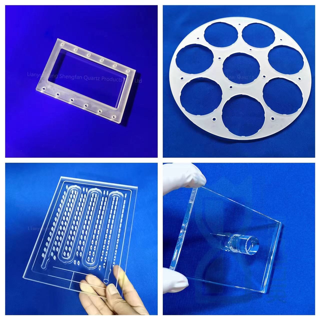 Custom High Purity Fused Silica High Resistant Quartz Glass Disc