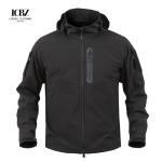 Men's Waterproof Tactical Combat Jacket Hoody Winter Solid Camouflage Coat