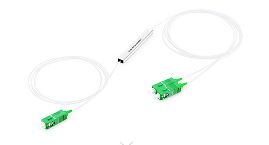 Mini 900um Plc Splitter 1x2 , SC/APC Single Mode Fiber Splitter 1