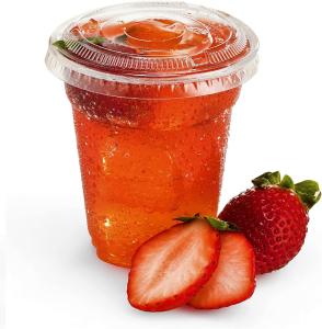 China Clear 16 Oz Hard Plastic Cups With Straws Disposable Coffee Cup factory