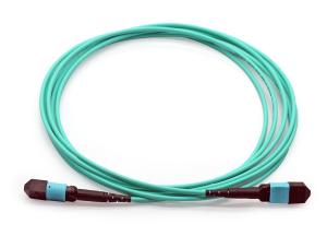China Multimode OM4 Fiber Patch Cables LSZH MPO Trunk Cable 3m 5m Customized factory