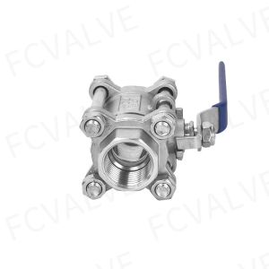 3PC Full Port Thread Ball Valve with Industrial Usage and Thread Connection Form