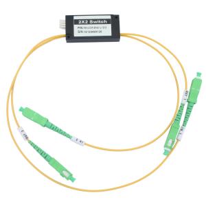 China 2x2 Channel SM MM Fiber Mechanical Optical Switch factory