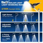 Waterproof IP67 Solar Street Light with Dusk to Dawn Safety and Outdoor Motion