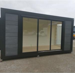 China Aluminum Alloy Windows Used in 20 Foot Luxury Prefabricated Wooden House with Kitchen and Bathroom factory