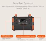 1200w Portable Outdoor Power Supply Large Capacity Energy Storage 220v High