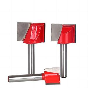 China 2 Flute Carbide Tipped Cutter Cleaning Bottom Router Bits For Portable Routers on sale
