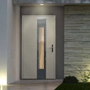 China Indoor Entrance Aluminum Hinged Door Sound Insulation Double Glass Aluminum Swing Door factory