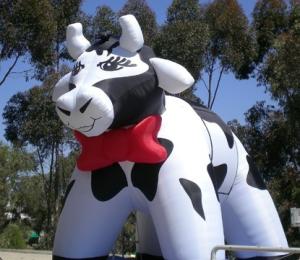 China CE outdoor lovely inflatable cow animal model for sale factory