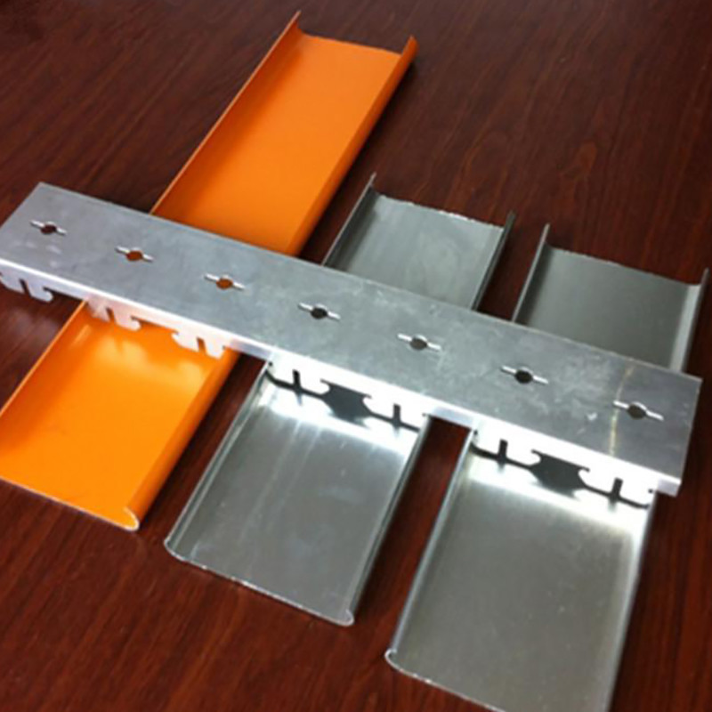 Fireproof U Strip Aluminum Metal Ceiling 0.8mm Thickness
