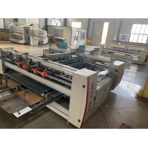 Double Piece Carton Paper Box Pasting Folding Gluing Machine Mechanical