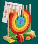 Unisex Rainbow Blocks Montessori Interactive Educational Toys For Early