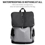 Factory wholesale OEM custom men travel anti theft waterproof fashion black