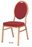 Factory price Stackable strong aluminium wood like armchair (YA-18)