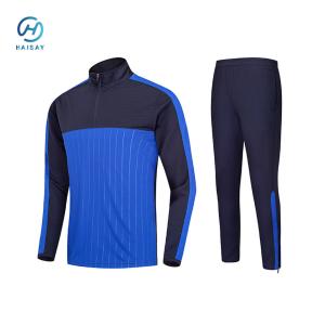 China Outdoor Training Clothing Plain Tracksuit Kid/Adult size AD/NK Style Half-zipper Tracksuit factory