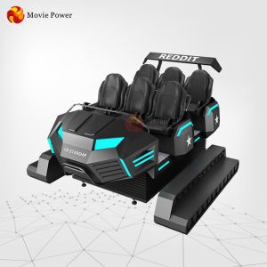 China Roller Coaster Amusement 6 Seaters 9D virtual reality game equipment factory