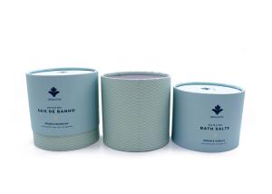 China Custom Printed Cardboard round gift Box With Lid Cardboard Cylinder Tubes Packaging factory