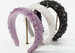 China Europe United States fashion Baroque crystal heavy industry beaded irregular gravel headbands luxury accessories factory