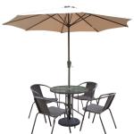 9 Foot Straight Coupling Bottom Pole Outdoor Beach Umbrella