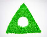 Bottle Making Recycled PET Resin Green GRS Certified RPET Chips For Fiber