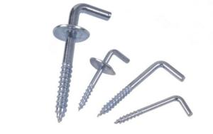 China Widely Used Square Hooks Screw , Screw In Wall Hooks Corrosion Resistance factory