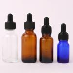 60ml 80ml Glass CBD Oil Dropper Bottle With Black NBR Rubber
