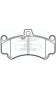 China Lucas Girling Ceramic Land Rover Brake Pad Set with Wear Sensor F930 , SFP000930 factory