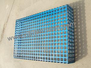 China Square Hole Blue Perforated Metal Mesh Galvanized Steel Plate factory