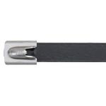 Ball type pvc cable marker self locking nylon cable tie ss304/316 pvc coated