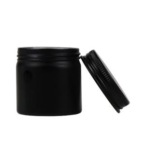 China PASSEN Screw Lid 100ml Aluminium Tins Lightweight Black 8oz Candle Tins factory