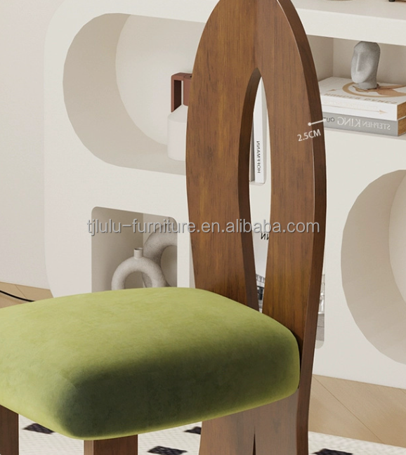 Mail Packing N Living Room Furniture Modern Design Soft Seat Wood Lamb Wool Dining Room Chair for Hotel and Home