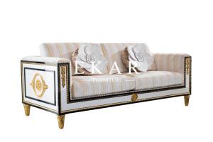 China Spanish Style Wooden Design Royal Furniture Sofa Set FLN-M-SF201 factory